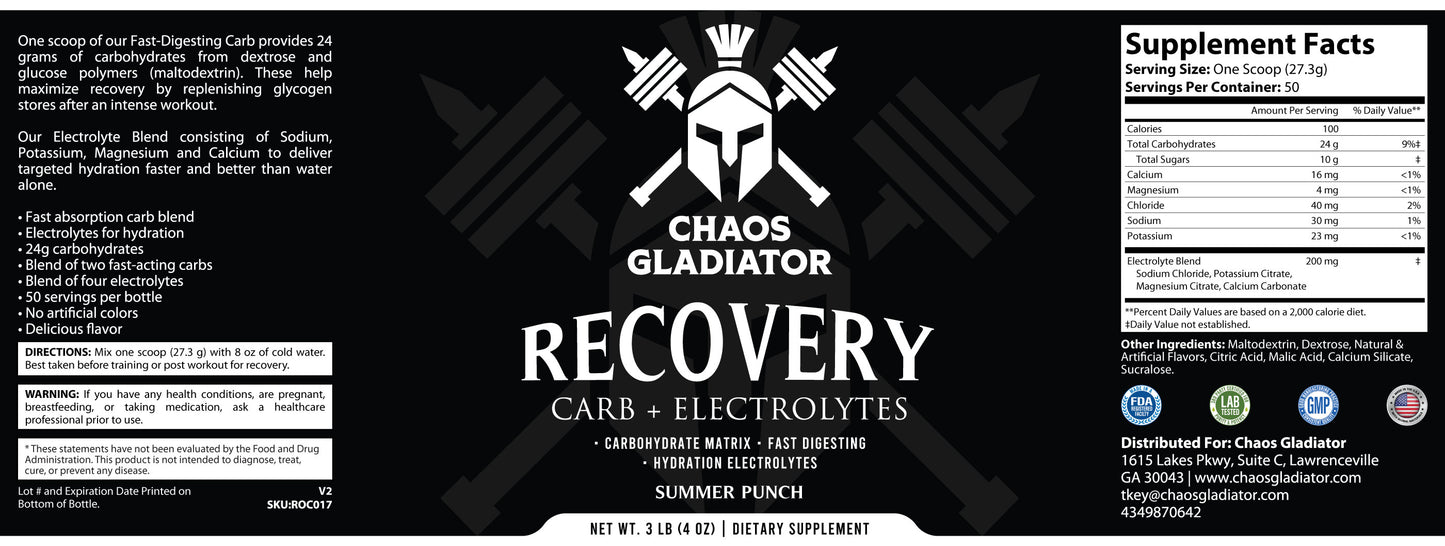 RECOVERY SUMMER PUNCH POWDER
